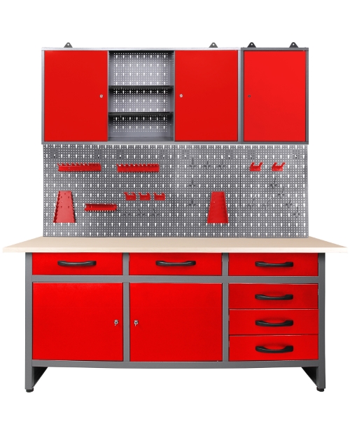 Ondis24 Werkstatteinrichtung rot Werkzeugschrank eBay Zubehör Euro Lochwand | Werkbank