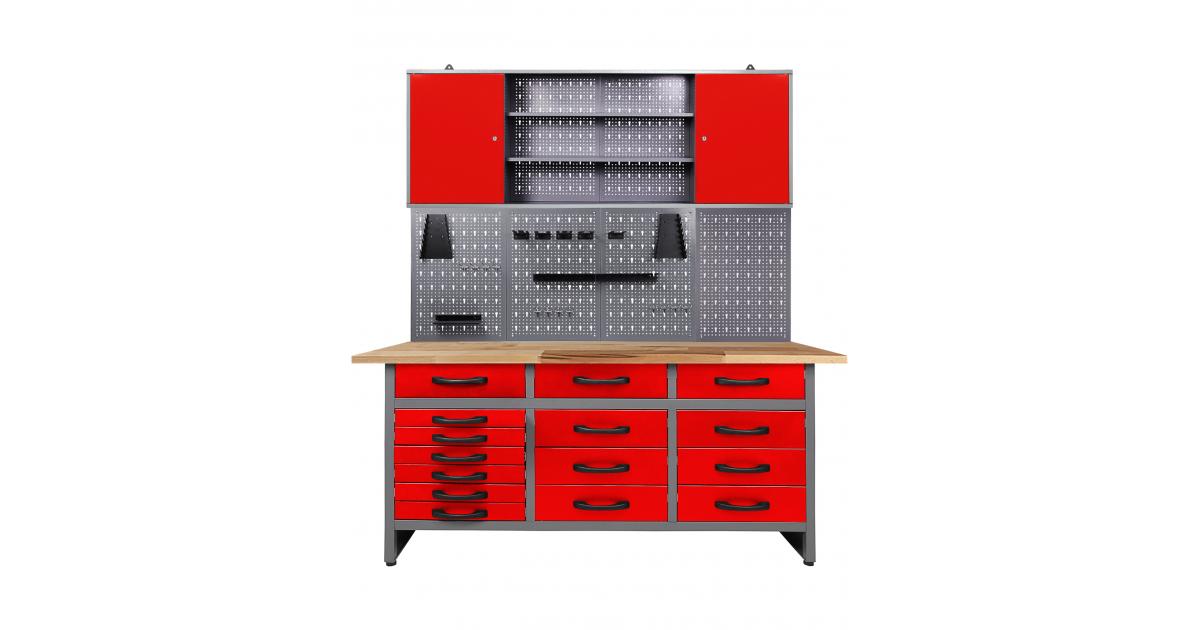 Ondis24 Werkstatt Set Konny 160 günstig cm 1 rot kaufen online Schrank