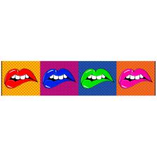 Wandbild Dekorahmen Lip's Wow'Roll 
