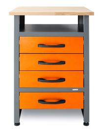 Werkbank Werktisch Bernd Plus 95cm orange 
