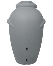 Regentonne Wasserbehälter Amphore Grau 360L Kunststoff 