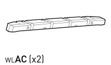 Teil WLAC (Abdeckung Deckel) - 1 Stück grau 
