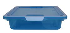 Kreo Box 7.5 Liter mit Deckel blau transparent 
