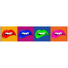 Wandbild Dekorahmen Lip‘s Wow‘Roll 