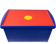 Aufbewahrungsbox System Box M blau/rot 
