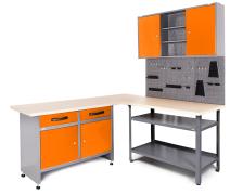 Werkstatt Set Ecklösung Basic One 85 cm orange 