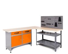 Werkstatt Set Ecklösung Werner + Basic orange 