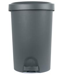 Mülleimer Treteimer Abfalleimer Abfallbehälter 45L grau 