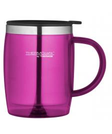 ONDIS24 ThermoCafé by, Bürotasse Desktop Mug, Kunststoff Pink 0,35 l
