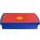 Aufbewahrungsbox System Box S blau/rot