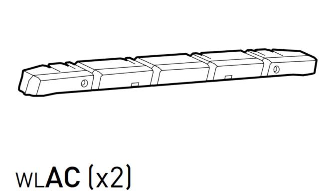 Teil WLAC (Abdeckung Deckel) - 1 Stück grau 