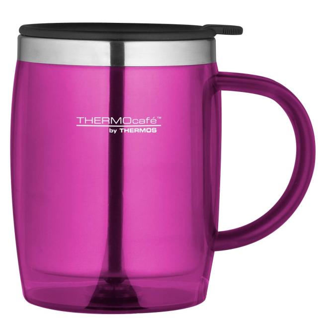 ThermoCafé by, Bürotasse Desktop Mug, Kunststoff Pink 0,35 l 