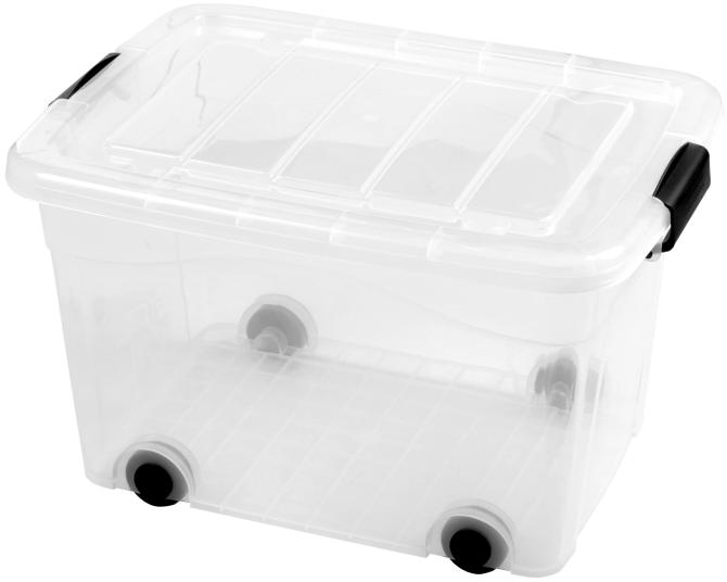 Deckel Rollcontainer Rollbox 40 Liter transparent 