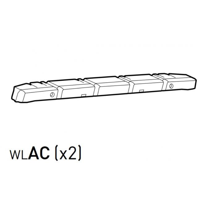 Teil WLAC (Abdeckung Deckel) - 1 Stück grau
