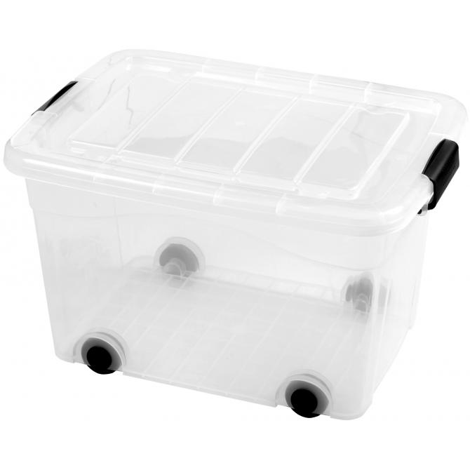 Deckel Rollcontainer Rollbox 40 Liter transparent