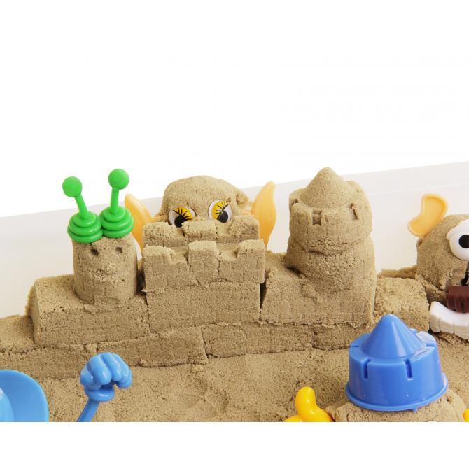 ONDIS24 Magischer Sand Spielsand Knetsand Starterset Burg