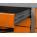 Werkstatt Set Konny 160 cm 3 Schränke orange