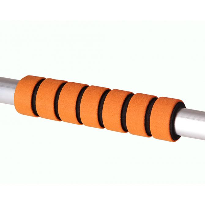 ONDIS24 Eiskratzer Besen Aluminium Schaft orange 75 cm