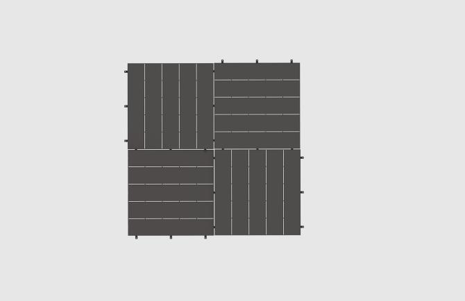 ONDIS24 Terrassenplatte Milan 50x50 Stecksystem Anti-Rutsch