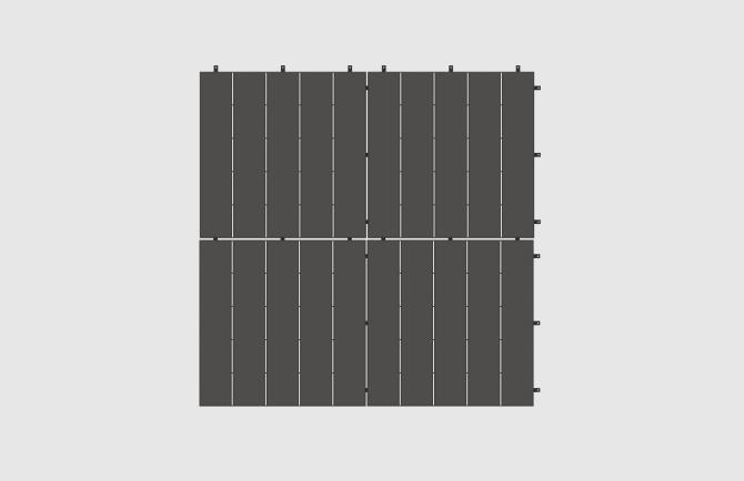 ONDIS24 Terrassenplatte Milan 50x50 Stecksystem Anti-Rutsch