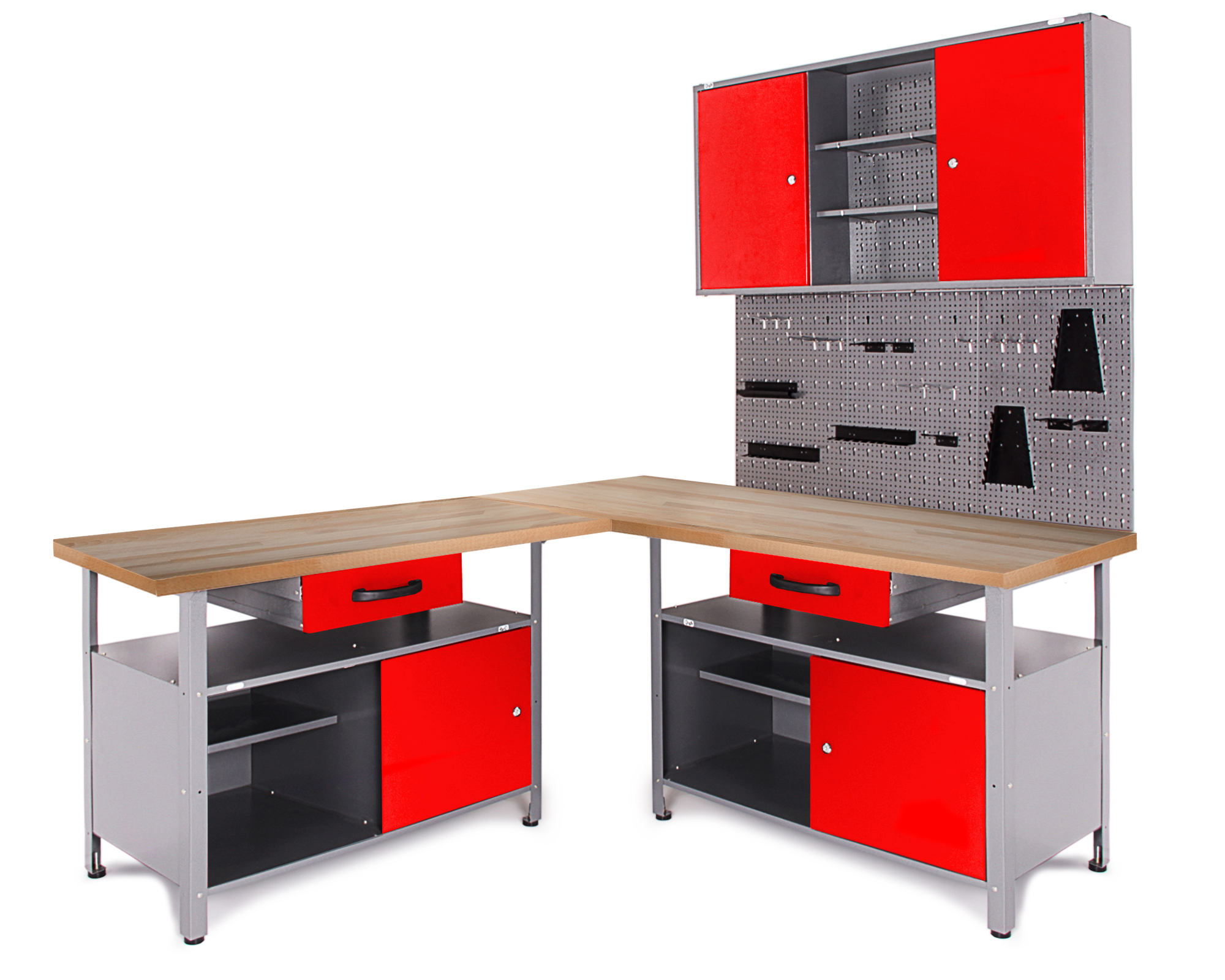 Ondis24 Werkstatt One online Ecklösung günstig kaufen Classic rot Set
