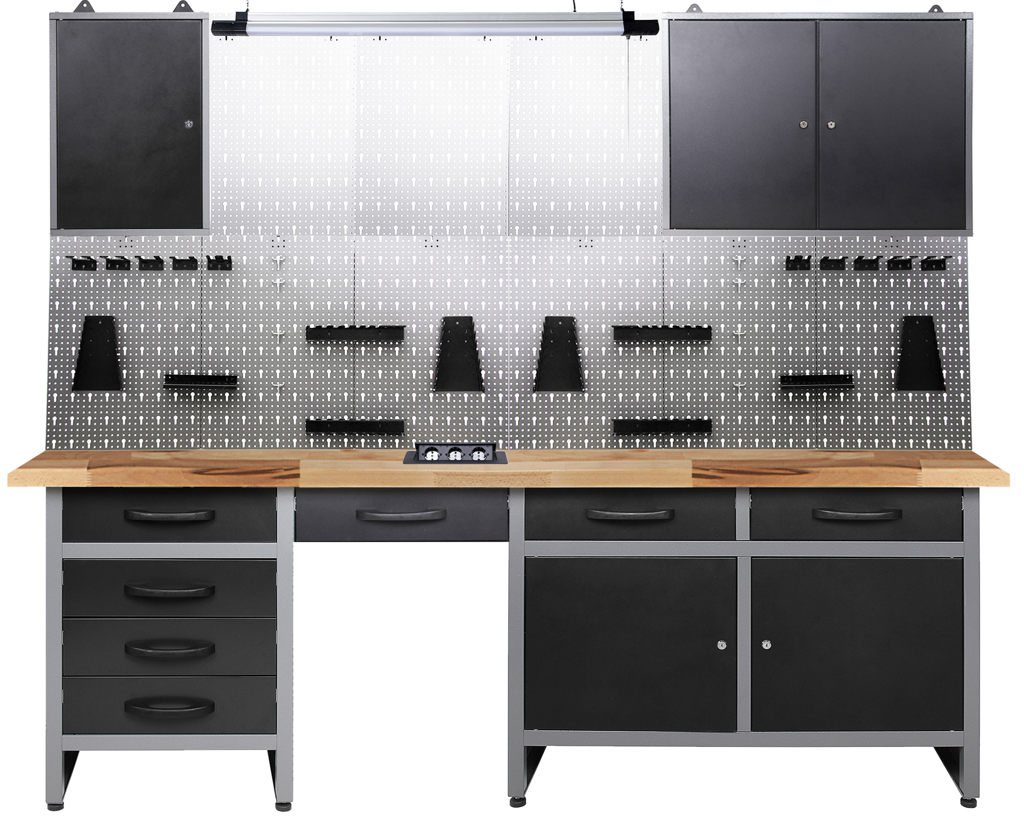 Steckdose komplett Ondis24 Werkstatt kaufen 240cm Set LED günstig online und Licht