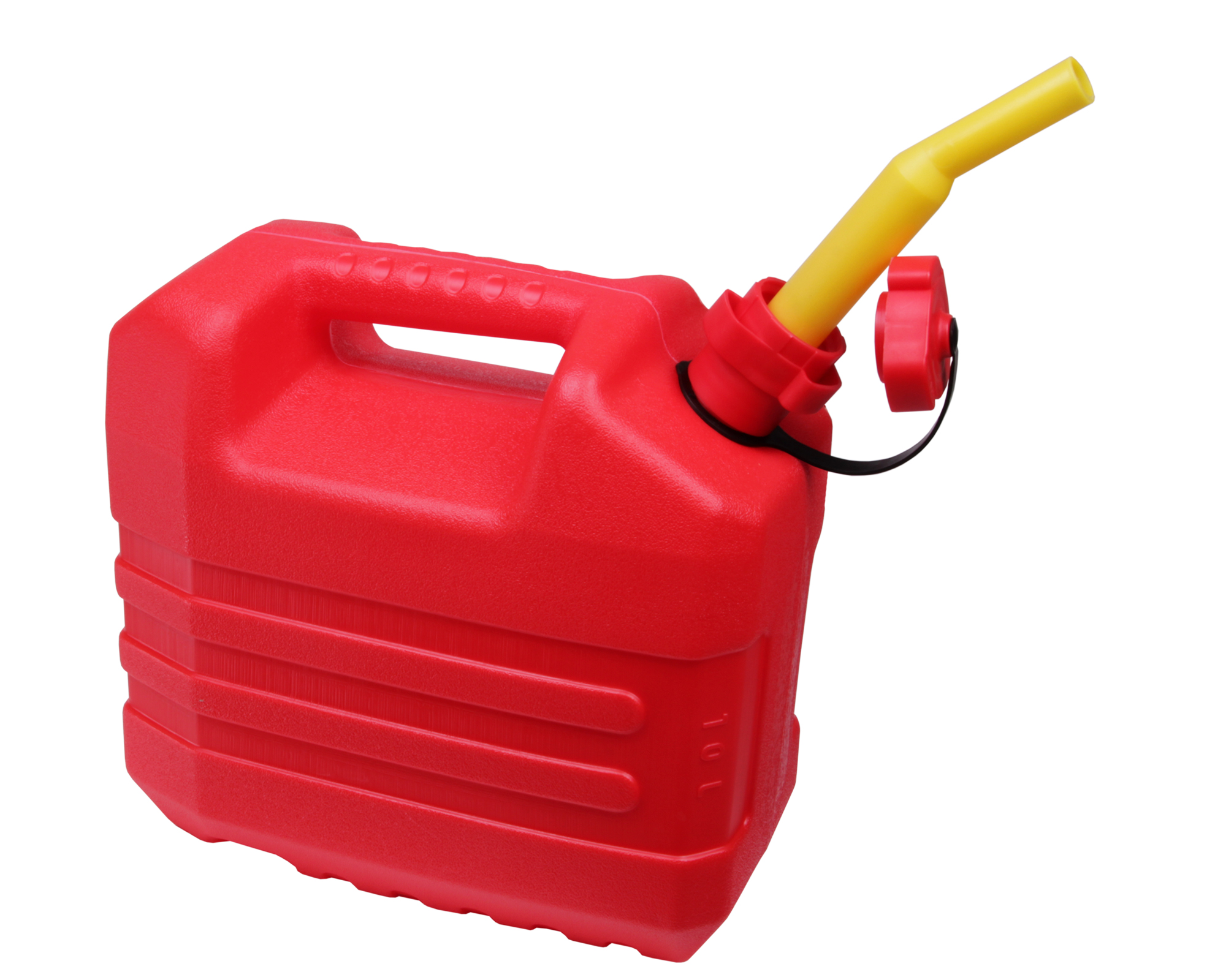 Benzinkanister 10L Reservekanister Kraftstoffkanister Kunststoff rot mit  Einfüllstutzen Kanister für Benzin Diesel Kraftstoff Auto Tank  Wasserkanister Kraft und Schmierstoffe
