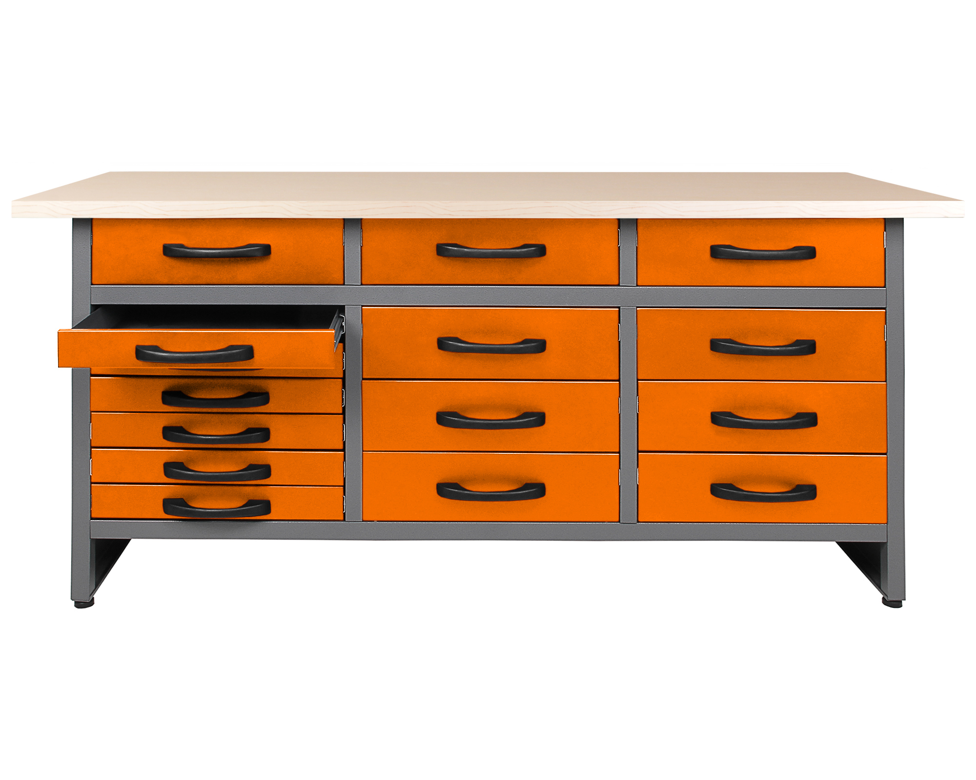 Ondis24 Werkstatt Set Konny 160 günstig kaufen LED online 1 cm Schrank orange